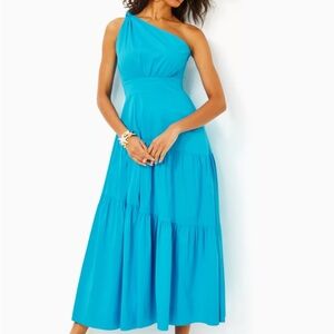 Lilly Pulitzer Lucilyn One Shoulder Maxi Dress
